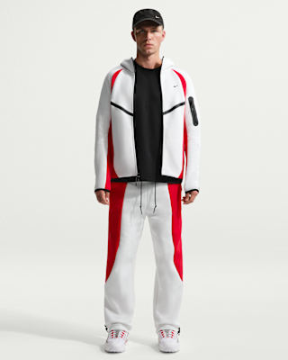 Nike Tech Men's Colour-Block Full-Zip Fleece Windrunner Jacket